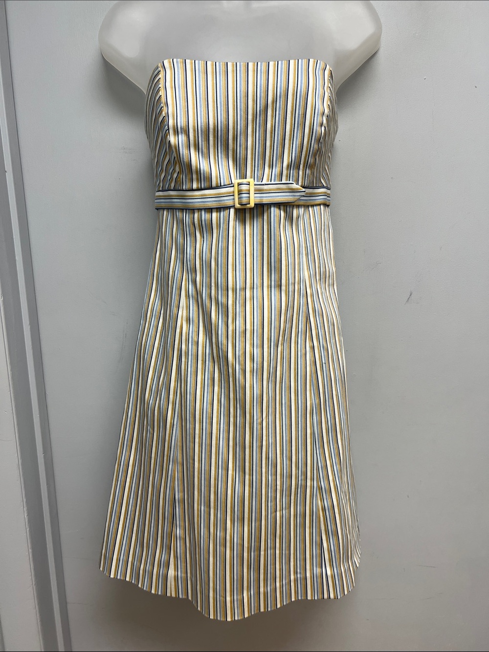 Tailor B Moss Clothing Company Strapless Stripe Mini Dress Size 2